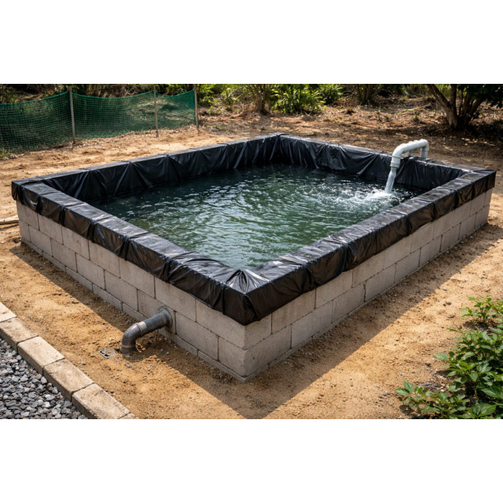 Rouleau de plastique noir