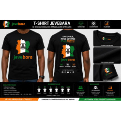 T-Shirt Officiel Jevebara – "Ensemble, nous sommes plus forts !"